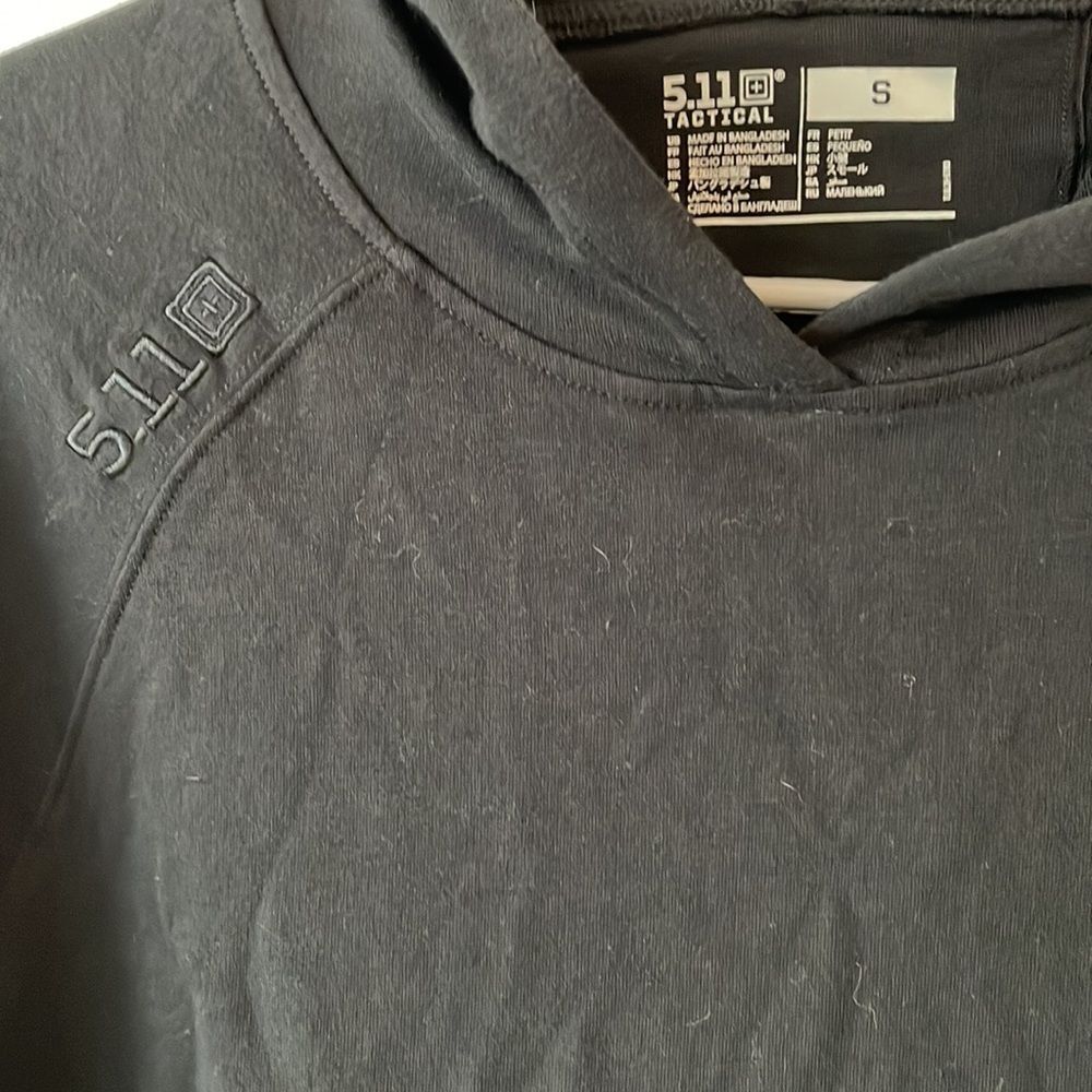 5.11 Tactical Mens Zone Long Sleeved Hoodie Black Small - Picture 2 of 4
